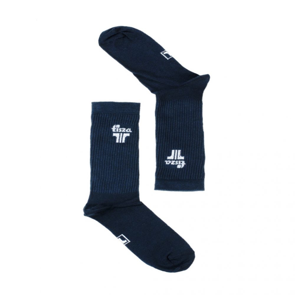 Socks Navy White