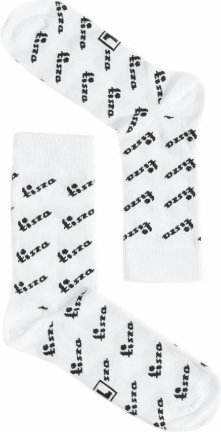 Socks White-black t-logo