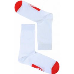 Socks Sport White-red