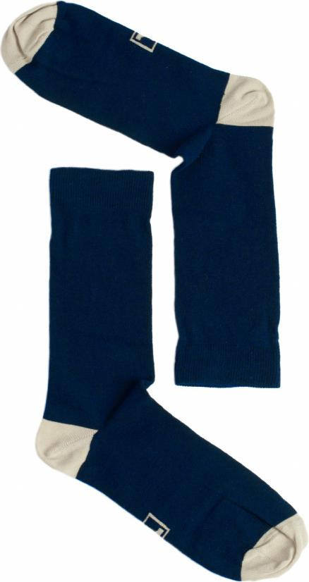 Socks Navy-bezs