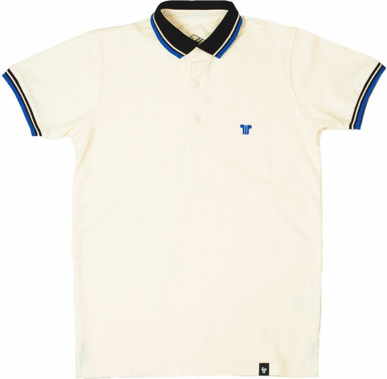 Tennis shirts Ecru-blue-black - M