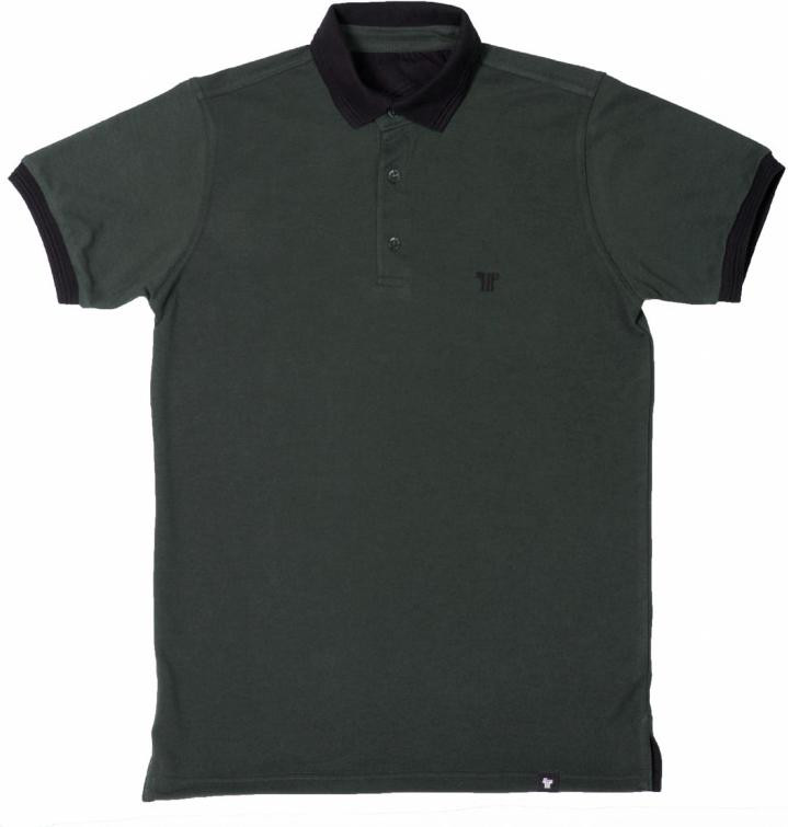 Tennis shirts Khaki-black - S